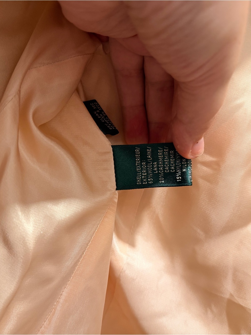 Lauren Ralph Lauren Wool Cream Blazer - Picture 4 of 5